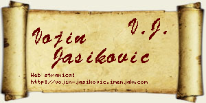 Vojin Jasiković vizit kartica